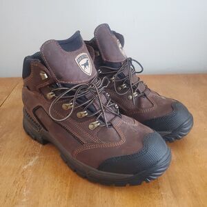 Irish Setter Men's Style 83403 Brown Leather Hiking Boots Sz 10 D Vibram Outsole